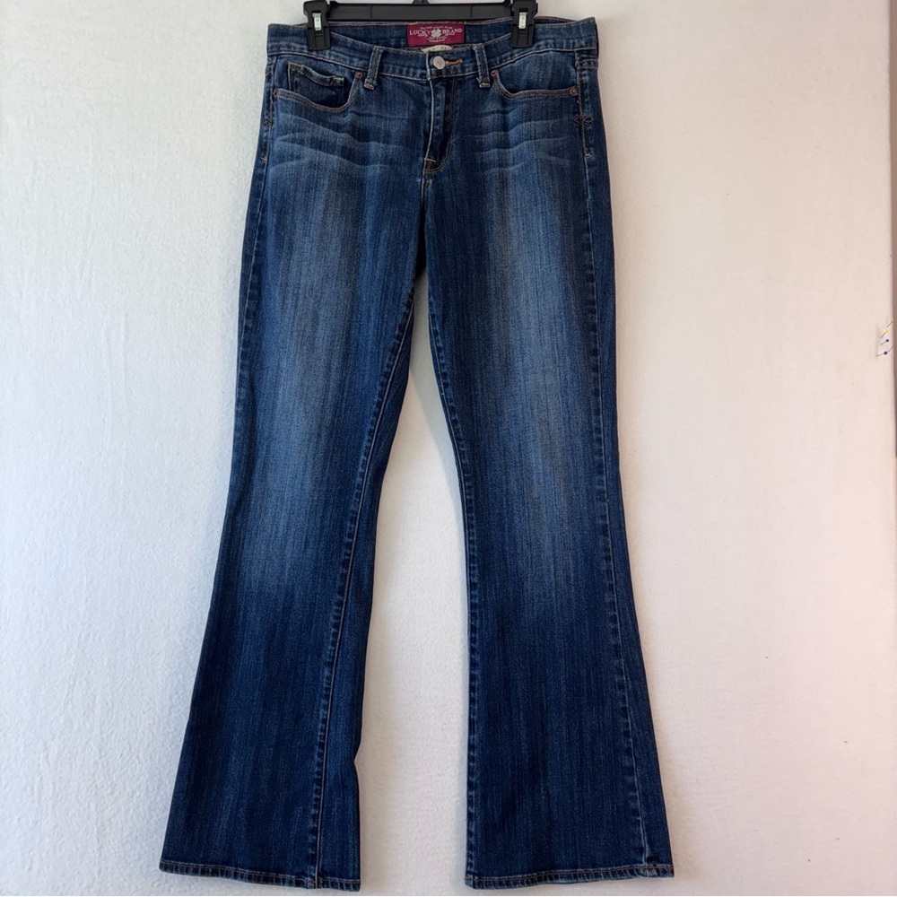 Lucky Brand Sofia Boot Flare Dark Wash Size 12/31